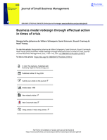 Business model redesign through effectual action in times of crisis