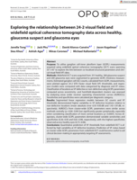 Exploring the relationship between 24‐2 visual field and widefield optical coherence tomography data across healthy, glaucoma suspect and glaucoma eyes
