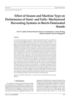 Effect of Season and Machine Type on Performance of Semi- and Fully Mechanized Harvesting Systems in Beech-Dominated Stands