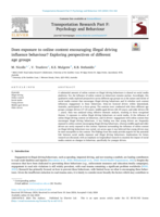 Does exposure to online content encouraging illegal driving influence behaviour? Exploring perspectives of different age groups