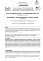 Assessment of Bending Strength of Eucalyptus Pellita Wood by Acoustic Velocity (AV) Technique