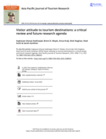 Visitor attitude to tourism destinations: a critical review and future research agenda