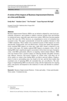 A review of the impacts of Business Improvement Districts on crime and disorder