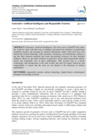 Generative Artificial Intelligence and Responsible Tourism