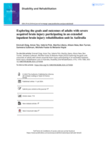 Exploring the goals and outcomes of adults with severe acquired brain injury participating in an extended inpatient brain injury rehabilitation unit in Australia