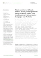 Plastic pollution and health metrics in green sea turtles (Chelonia mydas) from two Ecuador national parks (Galápagos and Machallilla)