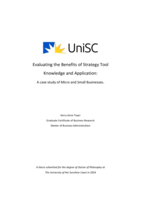 Evaluating the Benefits of Strategy Tool Knowledge and Application: A Case Study of Micro and Small Businesses