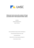 Molecular-level community analysis of fungi associated with field-exposed timber stakes