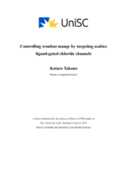 Controlling wombat mange by targeting scabies ligand-gated chloride channels