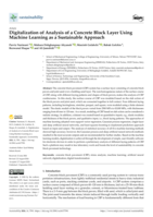 Digitalization of Analysis of a Concrete Block Layer Using Machine Learning as a Sustainable Approach