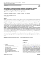 Early adaptive schemas, emotional regulation, and cognitive flexibility in eating disorders: subtype specific predictors of eating disorder symptoms using hierarchical linear regression