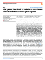 The global distribution and climate resilience of marine heterotrophic prokaryotes