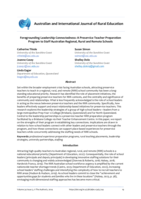 Foregrounding Leadership Connectedness: A Preservice Teacher Preparation Program to Staff Australian Regional, Rural and Remote Schools