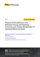 Physical Activity Behaviour and Motivation During and Following Pulmonary and Cardiac Rehabilitation: A Repeated Measures Study