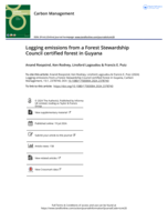 Logging emissions from a Forest Stewardship Council certified forest in Guyana
