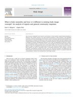 What is body neutrality and how is it different to existing body image concepts? An analysis of experts and general community responses