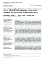 Factors impacting hospitalisation and related health service costs in cancer survivors in Australia: Results from a population data linkage study in Queensland (COS-Q)