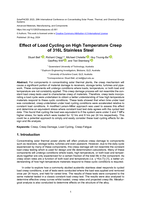 Effect of Load Cycling on High Temperature Creep of 316L Stainless Steel