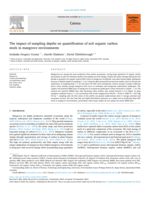 The impact of sampling depths on quantification of soil organic carbon stock in mangrove environments