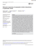 Molecular responses of seaweeds to biotic interactions: A systematic review