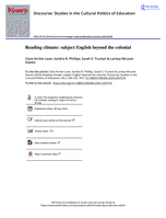 Reading climate: subject English beyond the colonial