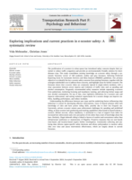 Exploring implications and current practices in e-scooter safety: A systematic review