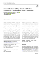 Persistent declines in sightings of manta and devil rays (Mobulidae) at a global hotspot in southern Mozambique