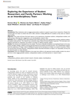 Exploring the Experience of Student Researchers and Family Partners Working as an Interdisciplinary Team