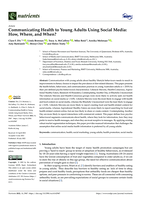 Communicating Health to Young Adults Using Social Media: How, Where, and When?