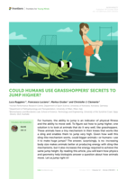Could Humans Use Grasshoppers’ Secrets to Jump Higher?
