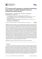 Co-Creating and Evaluating an App-Based Well-Being Intervention: The HOW (Healthier Outcomes at Work) Social Work Project