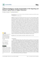 Artificial Intelligence and the Sustainability of the Signaling and Human Capital Roles of Higher Education