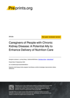 Caregivers of People with Chronic Kidney Disease: A Potential Ally to Enhance Delivery of Nutrition Care
