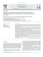 Association of carbonated soft drink and fast food intake with stress-related sleep disturbance among adolescents: A global perspective from 64 countries