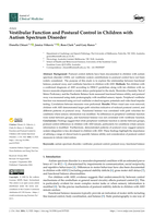Vestibular Function and Postural Control in Children with Autism Spectrum Disorder