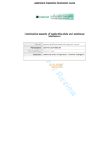 Combinative aspects of leadership style and emotional intelligence