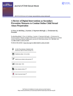 A Review of Digital Interventions as Secondary Prevention Measures to Combat Online Child Sexual Abuse Perpetration