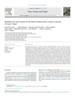 Modeling tree stem volume for hill Shorea robusta Gaertn. forests in Karnali Province, Nepal