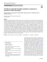 The effect of a physically formidable competitor or cooperator on attraction to violent video games