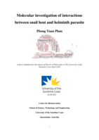 Molecular investigation of interactions between snail host and helminth parasite