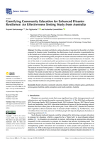 Gamifying Community Education for Enhanced Disaster Resilience: An Effectiveness Testing Study from Australia