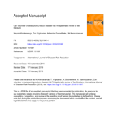Can volunteer crowdsourcing reduce disaster risk? A systematic review of the literature