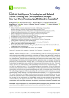 Artificial Intelligence Technologies and Related Urban Planning and Development Concepts: How Are They Perceived and Utilized in Australia?