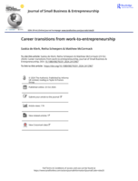 Career transitions from work-to-entrepreneurship