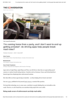 ‘I’m coming home from a party, and I don’t want to end up getting arrested’: do driving apps help people break road rules?