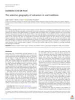 The selective geography of volcanism in oral traditions