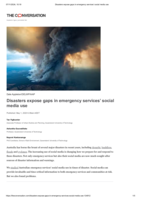 Disasters expose gaps in emergency services’ social media use