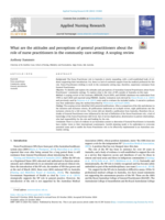 What are the attitudes and perceptions of general practitioners about the role of nurse practitioners in the community care setting: A scoping review