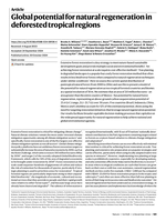 Global potential for natural regeneration in deforested tropical regions