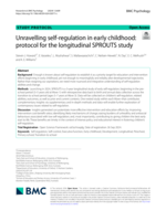 Unravelling self-regulation in early childhood: protocol for the longitudinal SPROUTS study